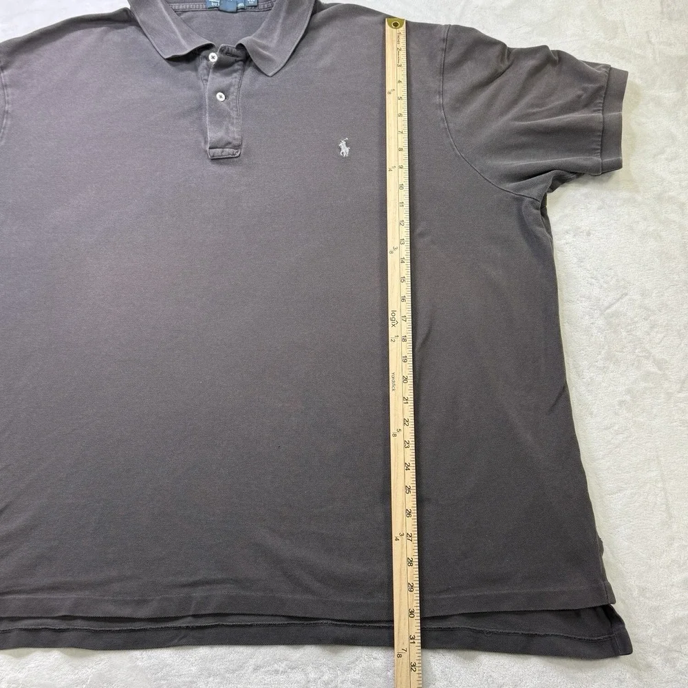 Polo Ralph Lauren Big & Tall 4XB Gray Cotton Polo Shirt‎ Big Size